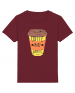 Coffee Make Good Life  Tricou mânecă scurtă  Copii Mini Creator