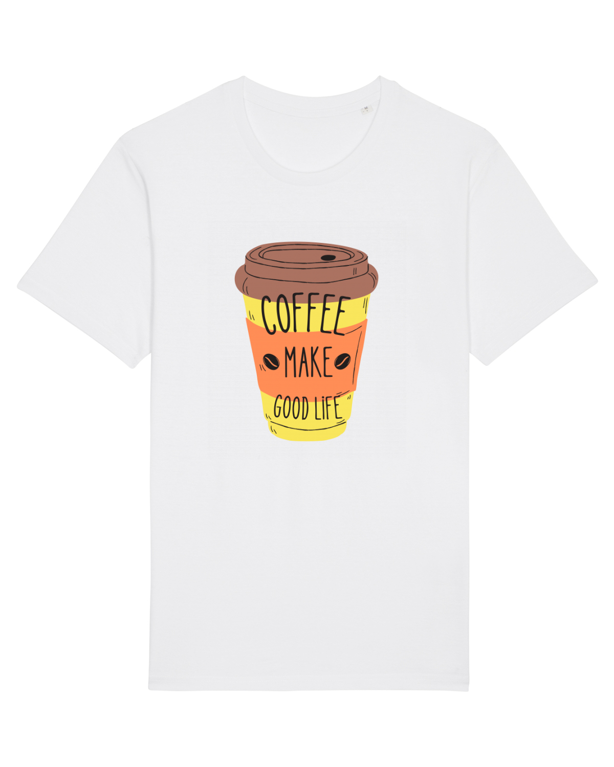 Tricou mânecă scurtă Unisex Rocker White