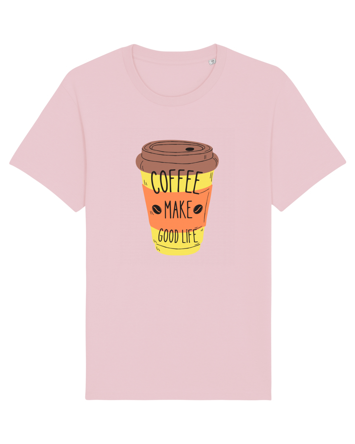 Tricou mânecă scurtă Unisex Rocker Cotton Pink