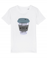 Coffee Make Good Life  Tricou mânecă scurtă  Copii Mini Creator