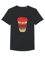 Coffee Make Good Life  Tricou mânecă scurtă guler larg Bărbat Skater