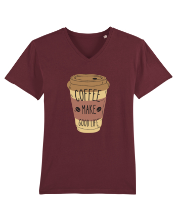 Coffee Make Good Life  Burgundy