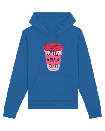 Coffee Make Good Life  Royal Blue
