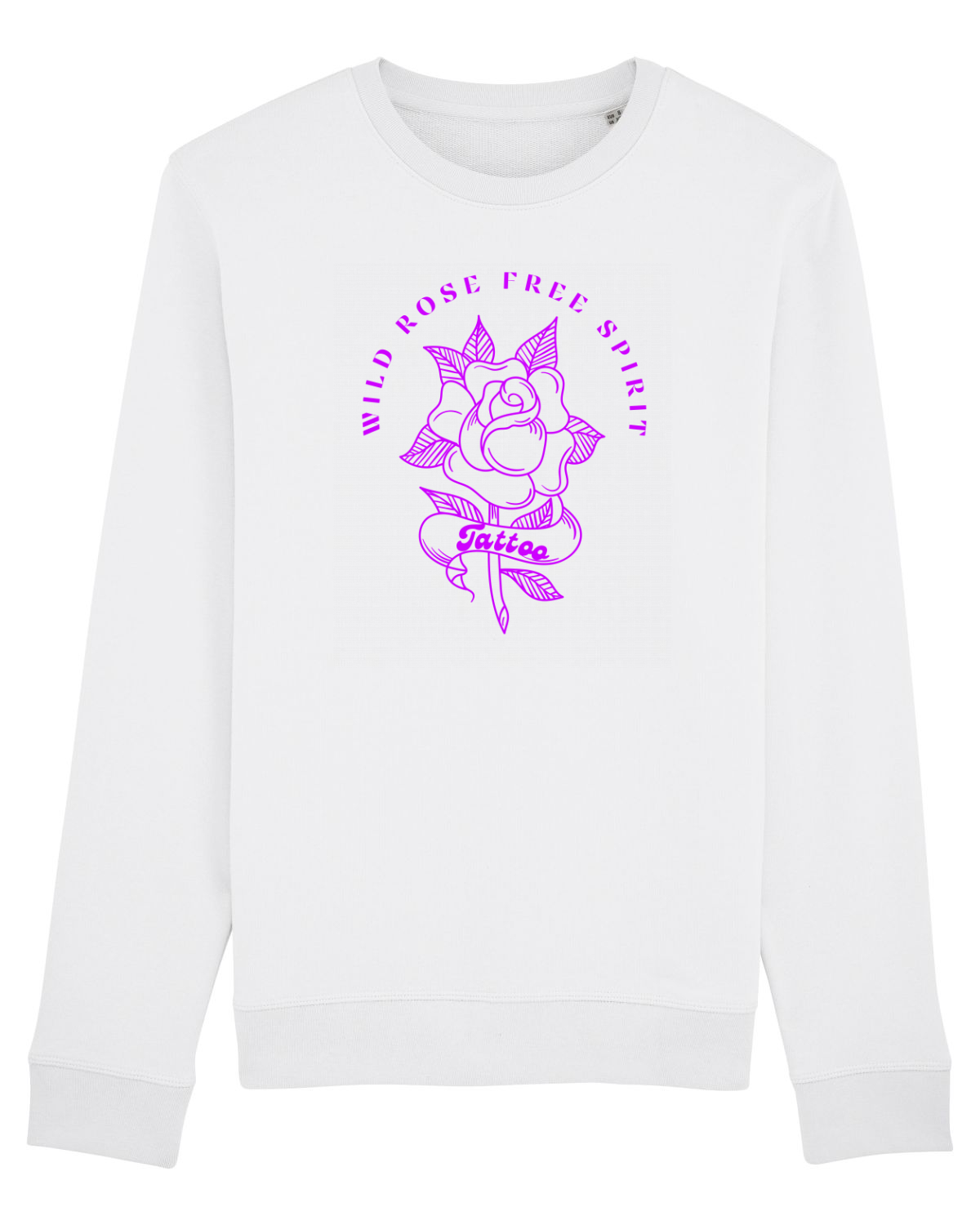 Bluză mânecă lungă Unisex Rise White