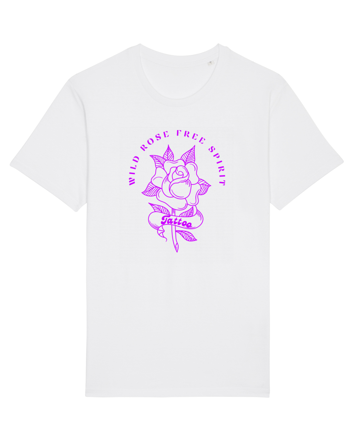 Tricou mânecă scurtă Unisex Rocker White