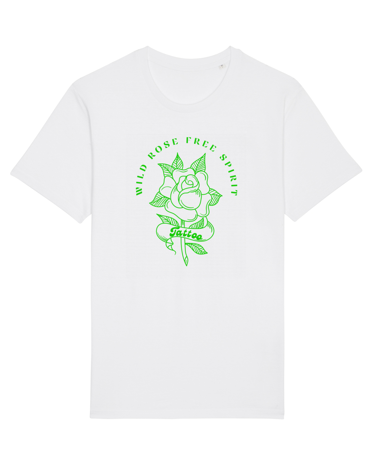 Tricou mânecă scurtă Unisex Rocker White