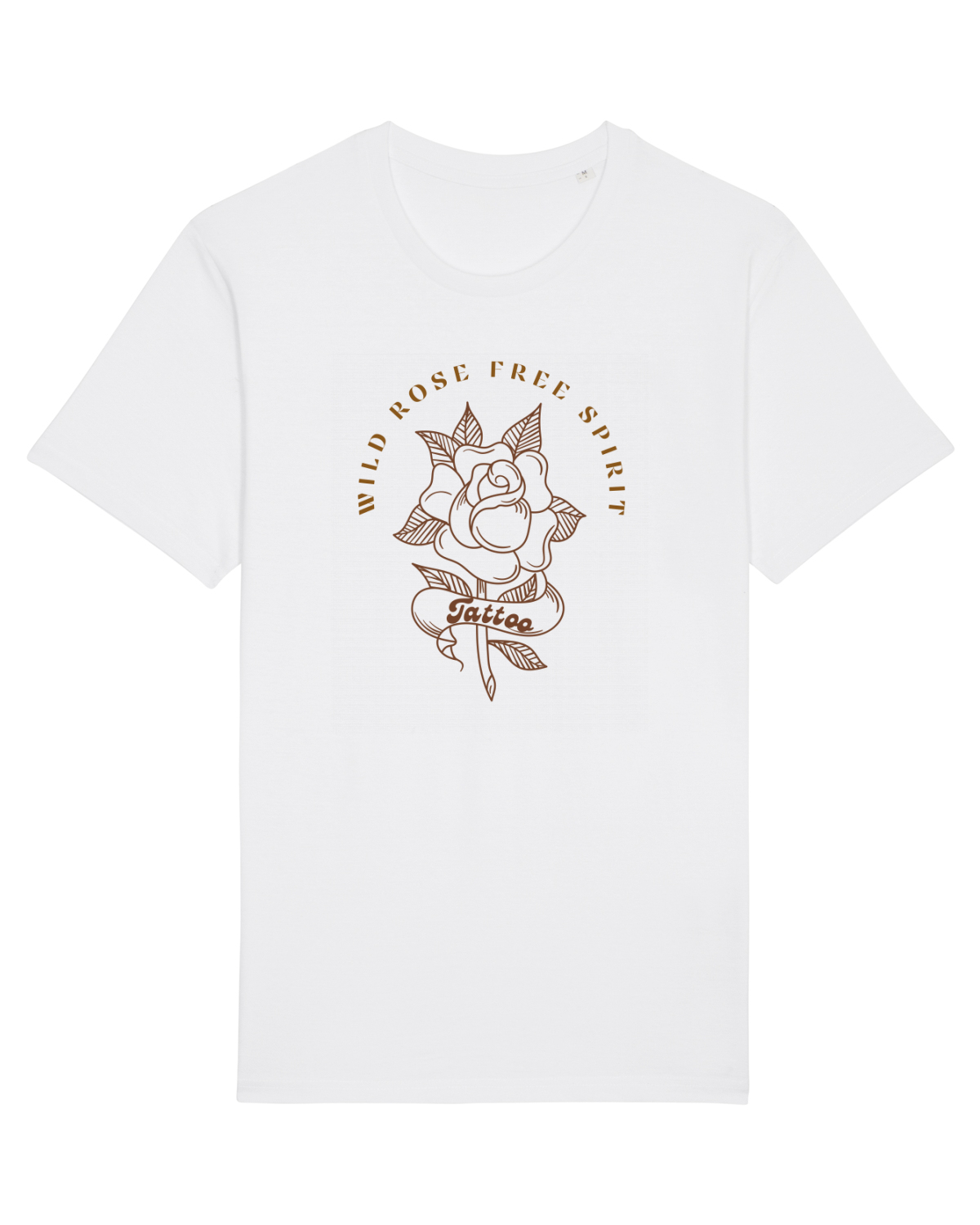 Tricou mânecă scurtă Unisex Rocker White