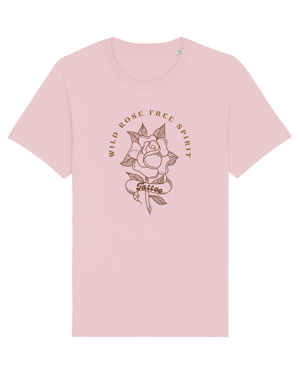 Tricou mânecă scurtă Unisex Rocker Cotton Pink