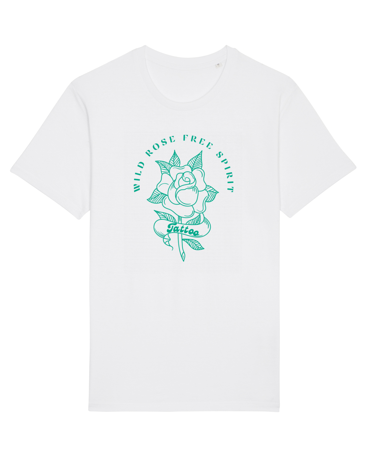 Tricou mânecă scurtă Unisex Rocker White