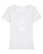 Wild Rose Tricou mânecă scurtă guler larg fitted Damă Expresser
