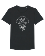 Wild Rose Tricou mânecă scurtă guler larg Bărbat Skater