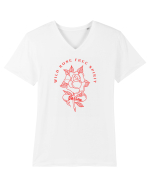 Wild Rose Tricou mânecă scurtă guler V Bărbat Presenter