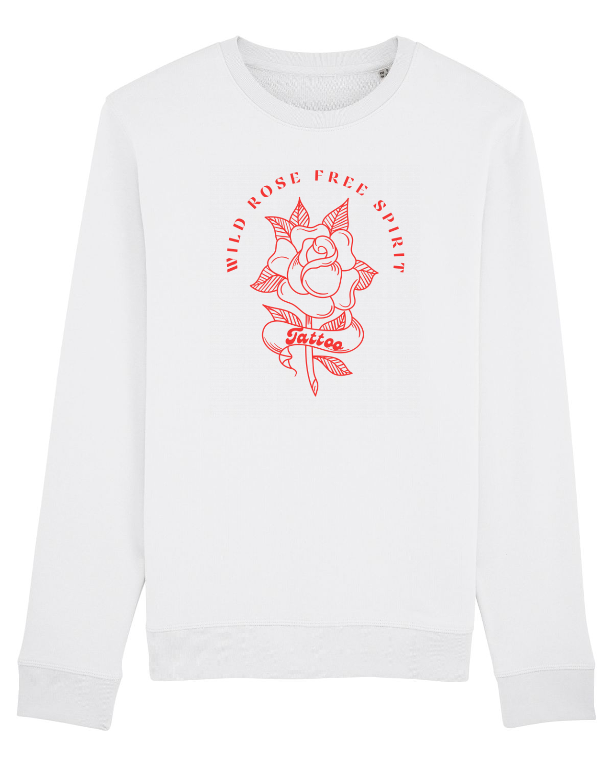 Bluză mânecă lungă Unisex Rise White