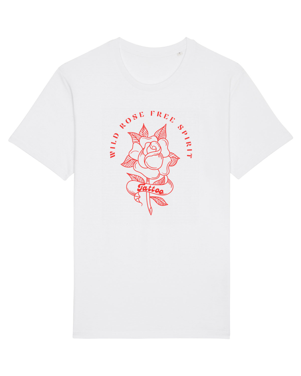 Tricou mânecă scurtă Unisex Rocker White