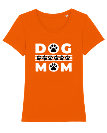 Dog Mom Bright Orange