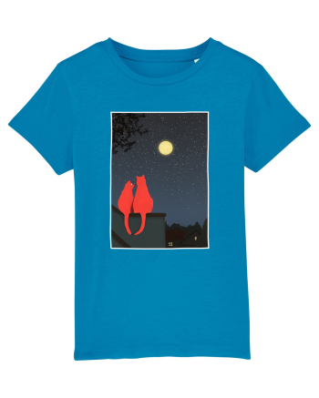Cats Watching Moon Azur