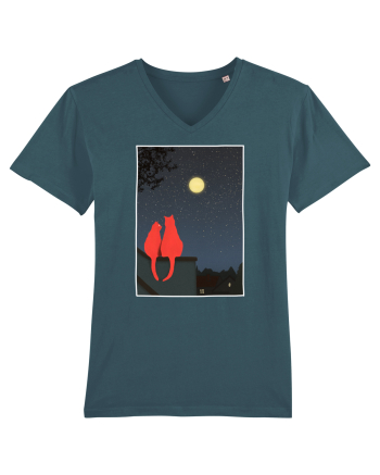 Cats Watching Moon Stargazer