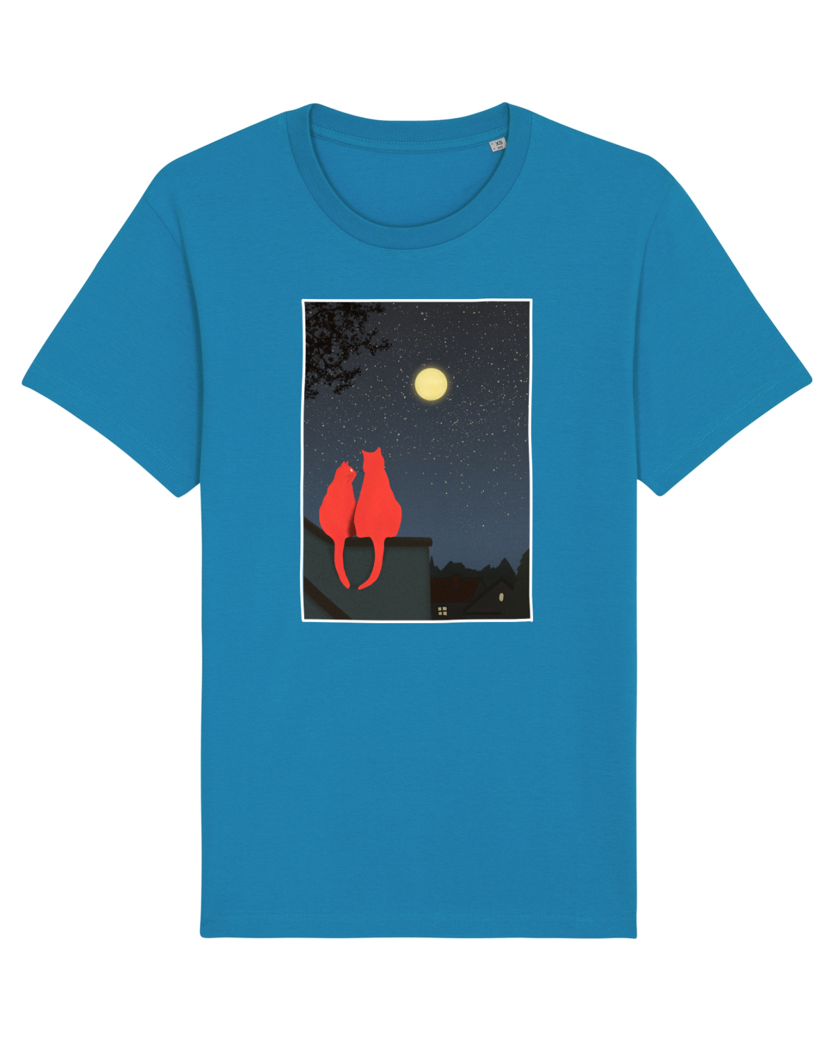 Tricou mânecă scurtă Unisex Rocker Azur