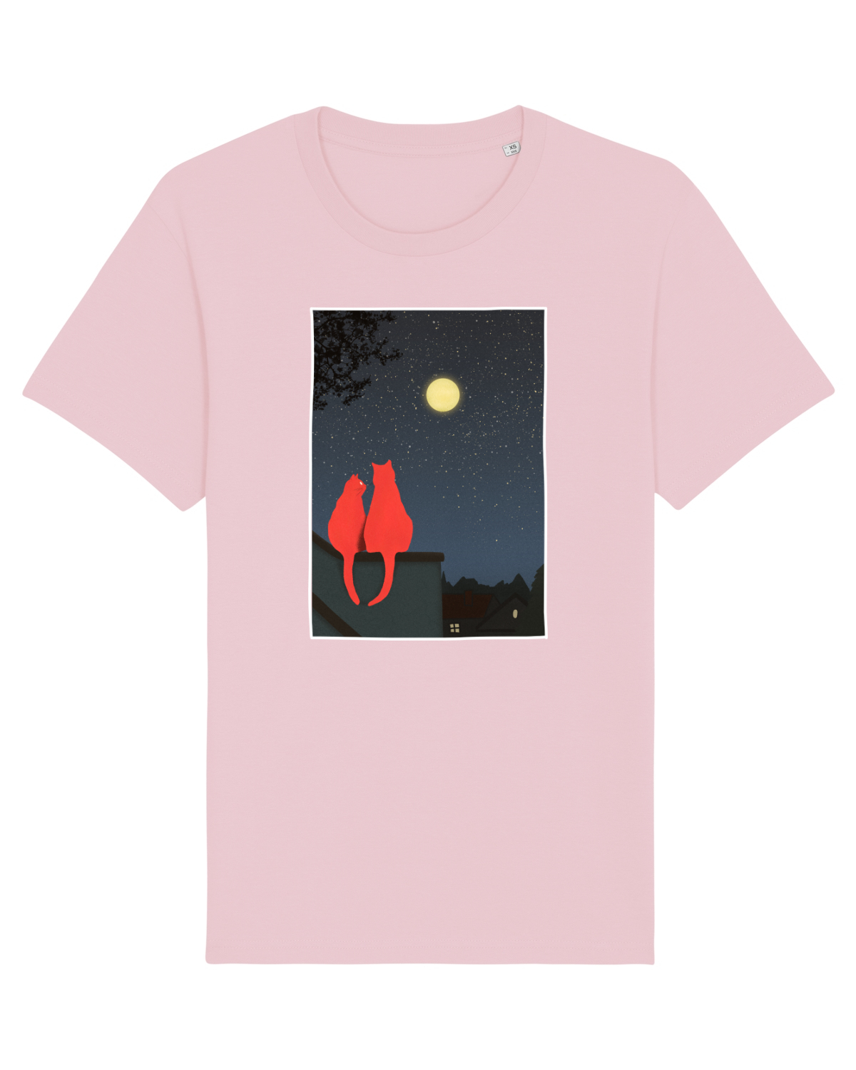 Tricou mânecă scurtă Unisex Rocker Cotton Pink