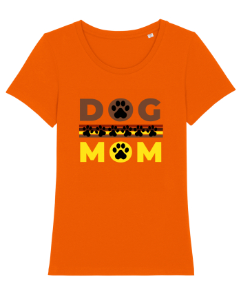 Dog Mom Bright Orange