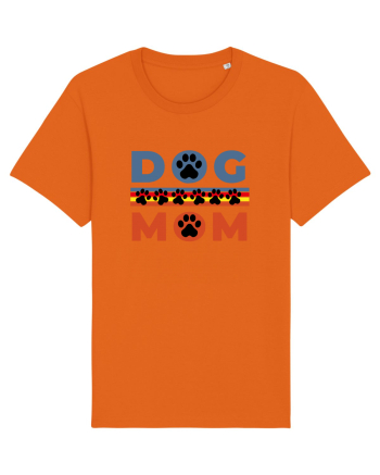 Dog Mom Bright Orange
