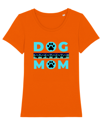 Dog Mom Bright Orange