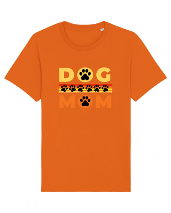 Dog Mom Bright Orange