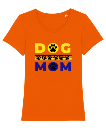 Dog Mom Bright Orange