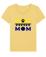 Dog Mom Tricou mânecă scurtă guler larg fitted Damă Expresser