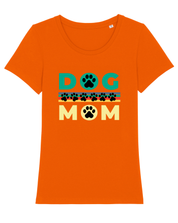 Dog Mom Bright Orange
