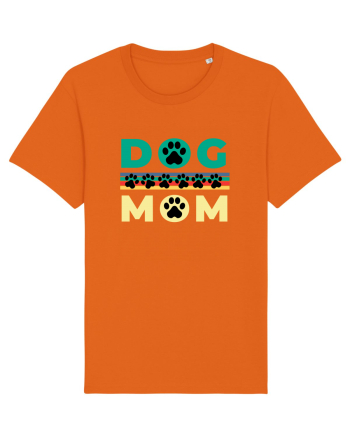 Dog Mom Bright Orange