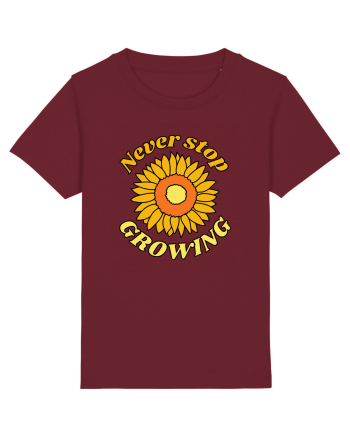 Never Stop Growing Burgundy