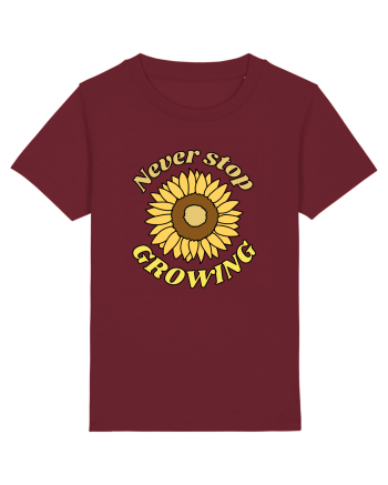 Never Stop Growing Burgundy