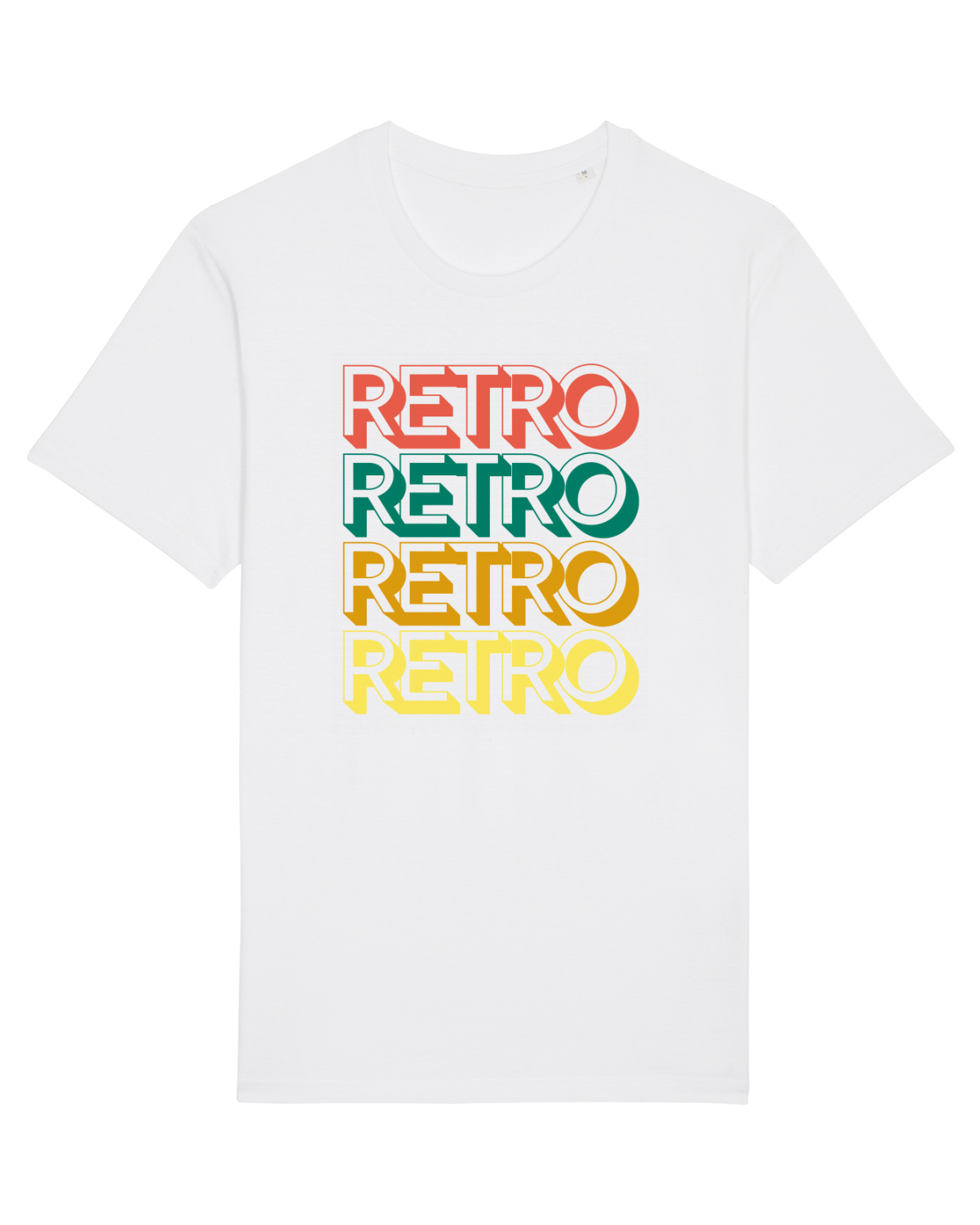 Tricou mânecă scurtă Unisex Rocker White
