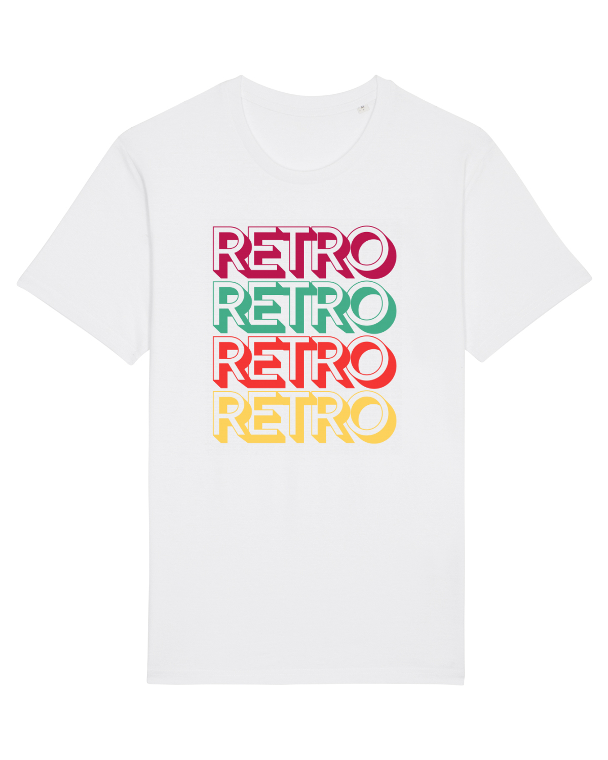 Tricou mânecă scurtă Unisex Rocker White
