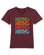 Retro Lover Tricou mânecă scurtă guler V Bărbat Presenter