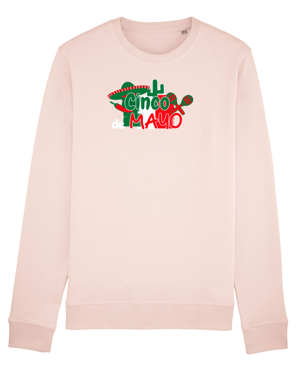 Bluză mânecă lungă Unisex Rise Candy Pink