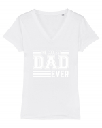 The Coolest Dad Ever Tricou mânecă scurtă guler V Damă Evoker