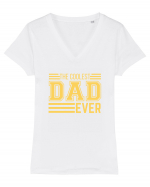 The Coolest Dad Ever Tricou mânecă scurtă guler V Damă Evoker