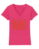 The Coolest Dad Ever Tricou mânecă scurtă guler V Damă Evoker