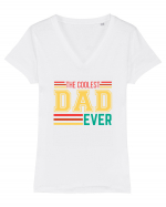 The Coolest Dad Ever Tricou mânecă scurtă guler V Damă Evoker