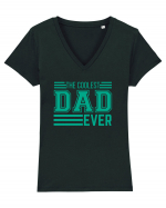 The Coolest Dad Ever Tricou mânecă scurtă guler V Damă Evoker