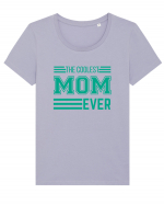 The Coolest Mom Ever Tricou mânecă scurtă guler larg fitted Damă Expresser