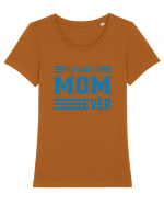 The Coolest Mom Ever Tricou mânecă scurtă guler larg fitted Damă Expresser