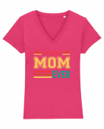 The Coolest Mom Ever Tricou mânecă scurtă guler V Damă Evoker