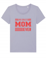 The Coolest Mom Ever Tricou mânecă scurtă guler larg fitted Damă Expresser