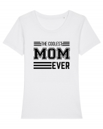 The Coolest Mom Ever Tricou mânecă scurtă guler larg fitted Damă Expresser