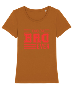 The Coolest Bro (brother) Ever Tricou mânecă scurtă guler larg fitted Damă Expresser