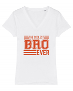 The Coolest Bro (brother) Ever Tricou mânecă scurtă guler V Damă Evoker