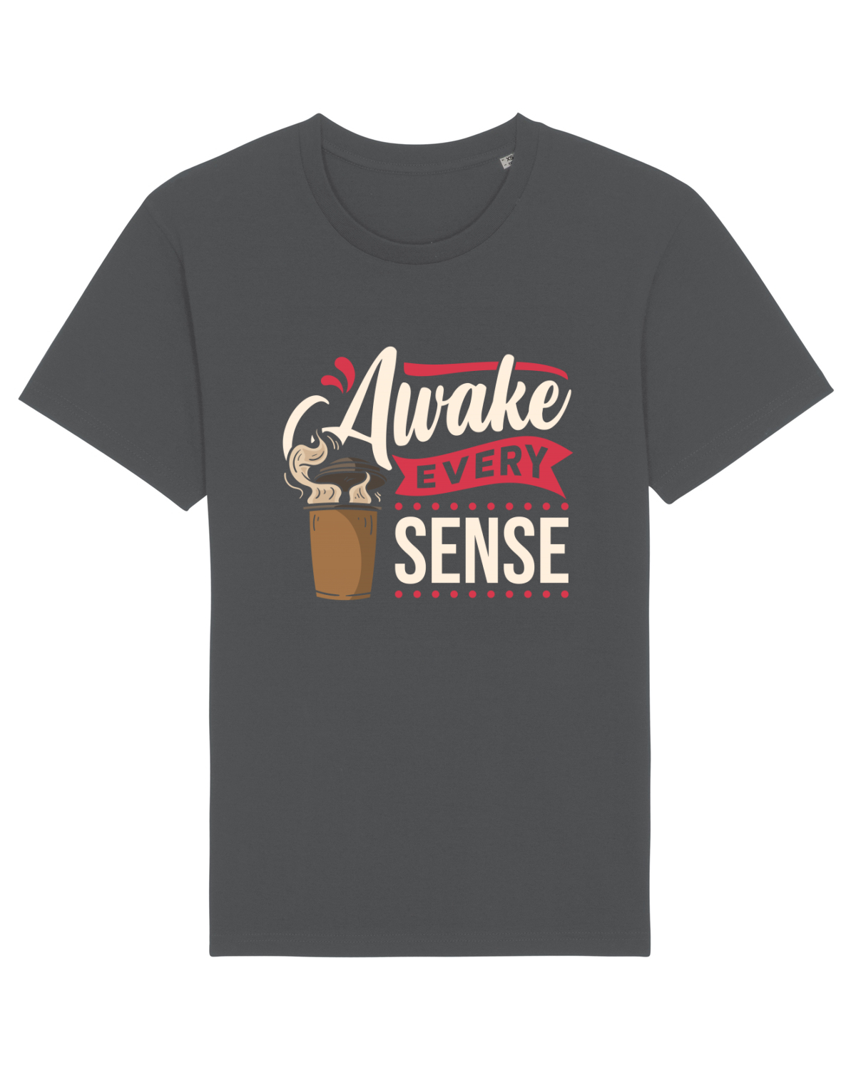 Tricou mânecă scurtă Unisex Rocker Anthracite